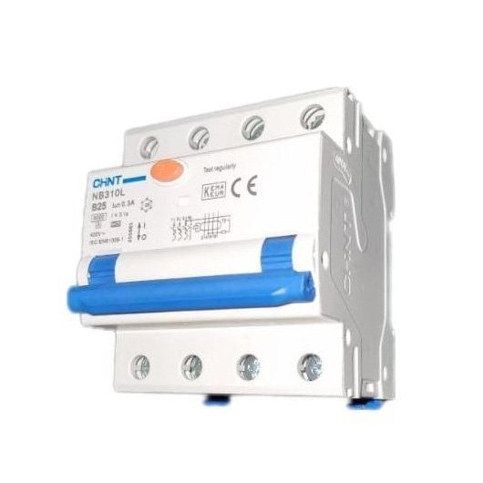 Chint 3P+N/4Mod. 25A 300mA 6kA Clase A
