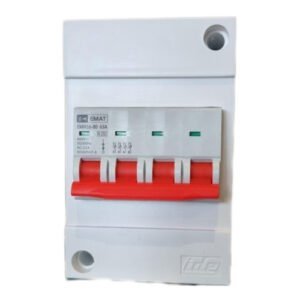 Caja de superficie IDE IP20 MOD 4 + Interruptor general de 63A trifásico